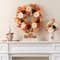 Glitzhome® 24" Fall Dahlia, Lotus Pod and Berry Wreath